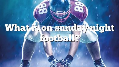 What is on sunday night football?
