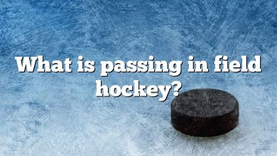 What is passing in field hockey?