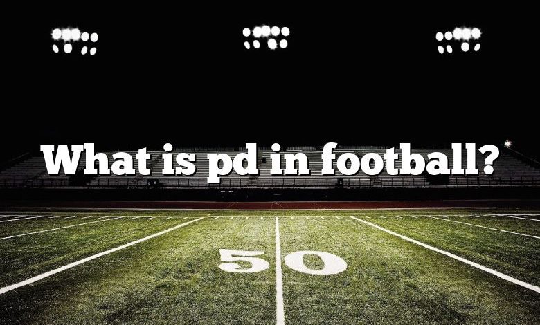 What is pd in football?