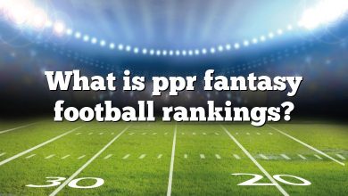 What is ppr fantasy football rankings?