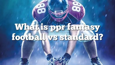 What is ppr fantasy football vs standard?