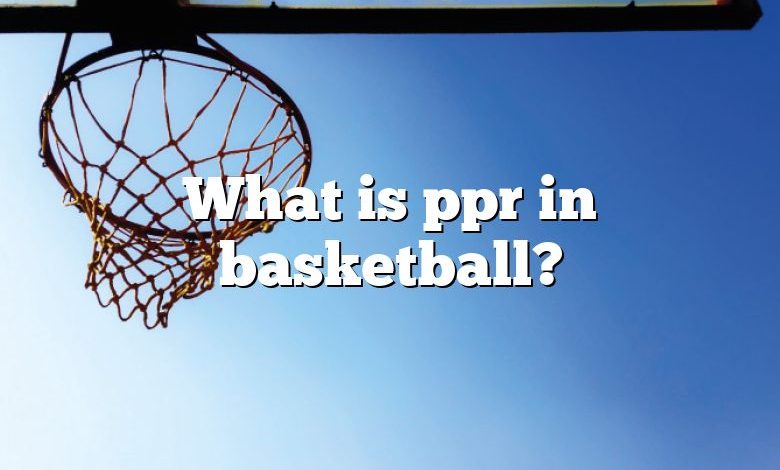 What is ppr in basketball?