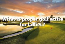 What is proper golf attire for ladies?