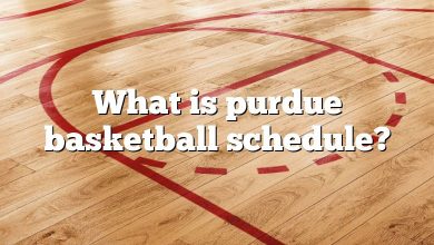 What is purdue basketball schedule?