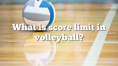 What is score limit in volleyball?