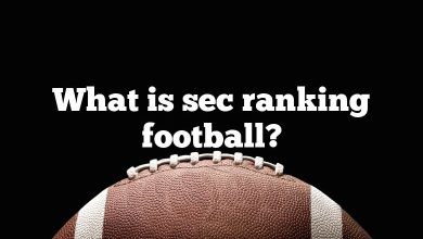 What is sec ranking football?