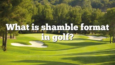 What is shamble format in golf?