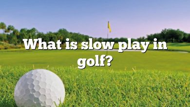 What is slow play in golf?