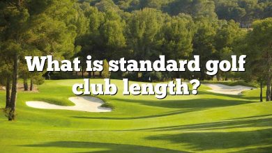 What is standard golf club length?