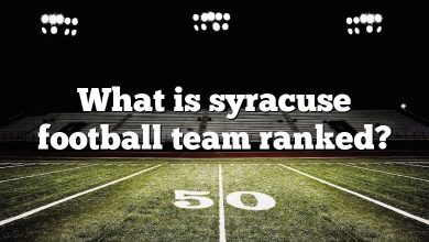 What is syracuse football team ranked?