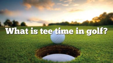 What is tee time in golf?