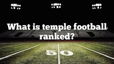 What is temple football ranked?