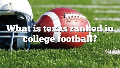 What is texas ranked in college football?