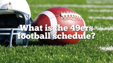 What is the 49ers football schedule?