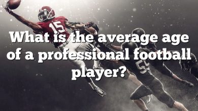 What is the average age of a professional football player?