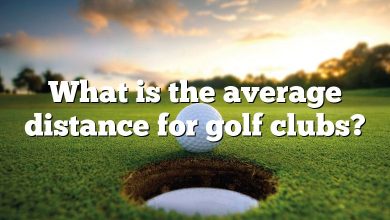 What is the average distance for golf clubs?