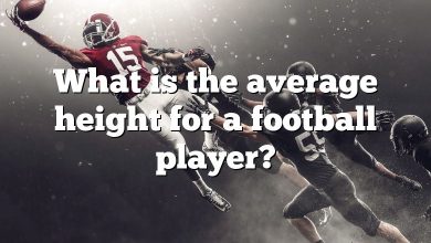 What is the average height for a football player?