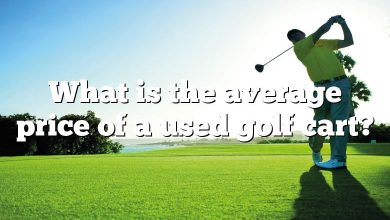 What is the average price of a used golf cart?