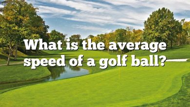 What is the average speed of a golf ball?