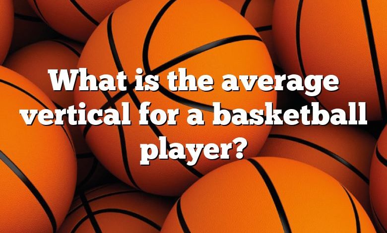 What is the average vertical for a basketball player?