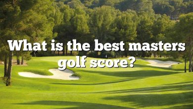 What is the best masters golf score?