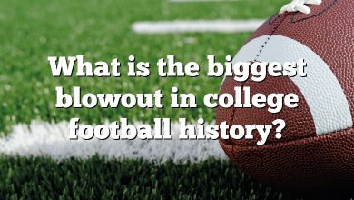 What is the biggest blowout in college football history?