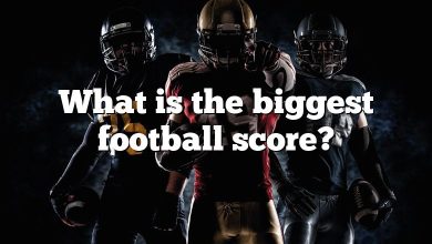 What is the biggest football score?