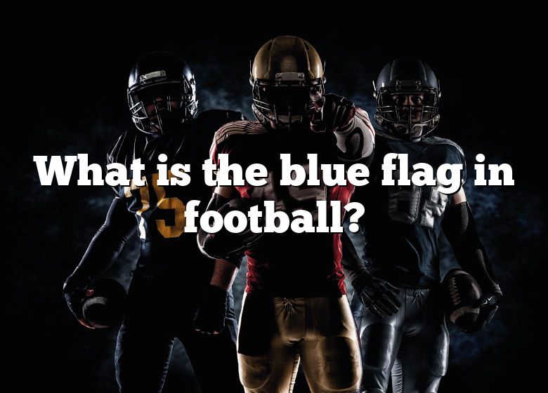 What Is The Blue Flag In Football Mean