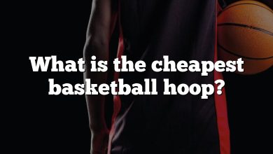 What is the cheapest basketball hoop?