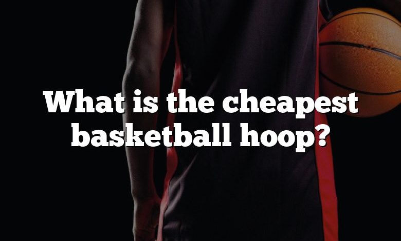 What is the cheapest basketball hoop?