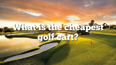 What is the cheapest golf cart?