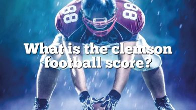 What is the clemson football score?