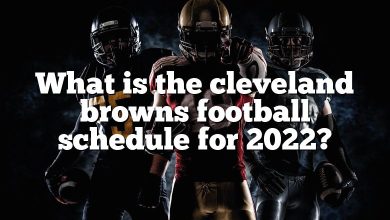 What is the cleveland browns football schedule for 2022?