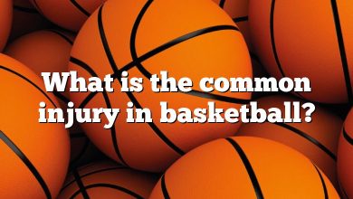 What is the common injury in basketball?