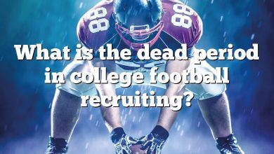 What is the dead period in college football recruiting?