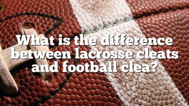 What is the difference between lacrosse cleats and football clea?