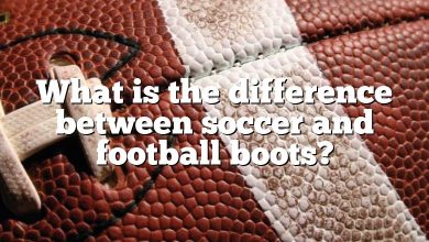 What is the difference between soccer and football boots?