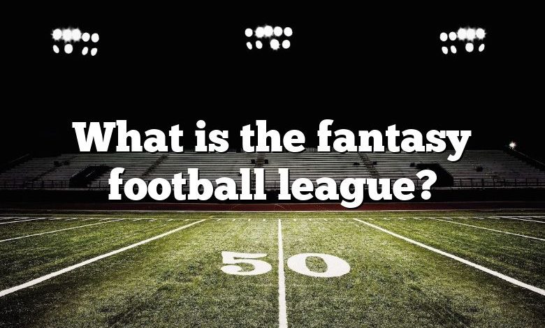 What is the fantasy football league?