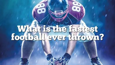 What is the fastest football ever thrown?