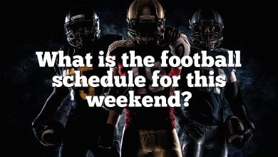 What is the football schedule for this weekend?