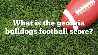 What is the georgia bulldogs football score?