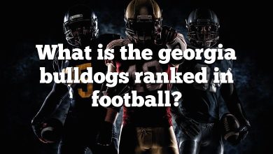 What is the georgia bulldogs ranked in football?
