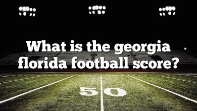 What is the georgia florida football score?