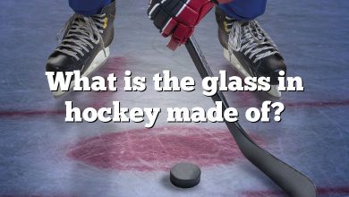 What is the glass in hockey made of?