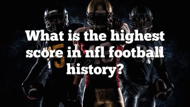 What is the highest score in nfl football history?