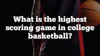 What is the highest scoring game in college basketball?