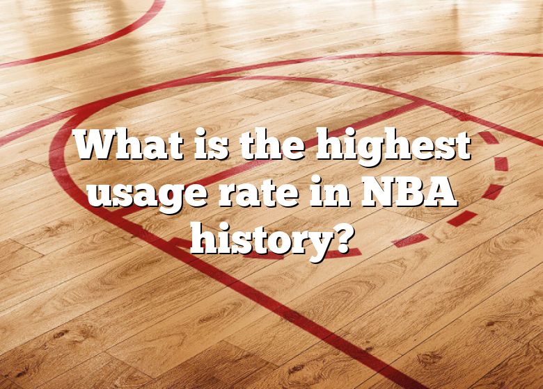 What Is The Highest Usage Rate In NBA History? DNA Of SPORTS