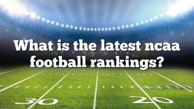 What is the latest ncaa football rankings?