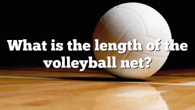 What is the length of the volleyball net?