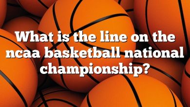 What is the line on the ncaa basketball national championship?